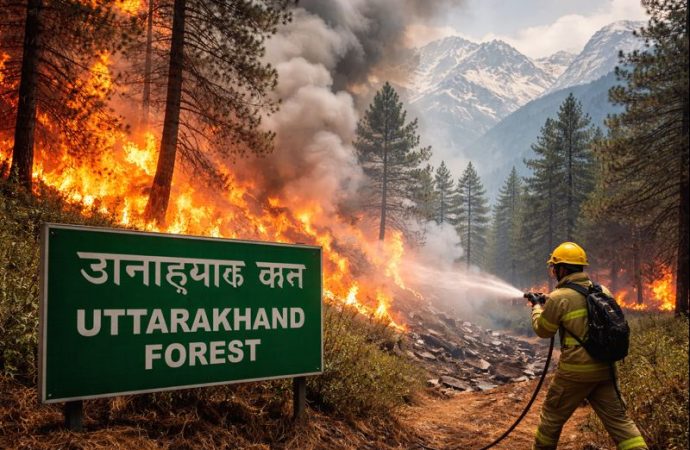 Himalayan Alarm: Uttarakhand Faces Unusual Winter Forest Fires, Toxic Smoke Raises Health Concerns